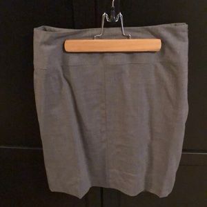 BR grey stretch skirt, size 10 petite